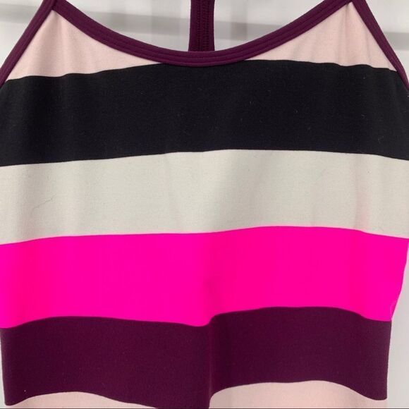 Lululemon Striped Racer Back Bra Tank Women’s 4 - Picture 2 of 6
